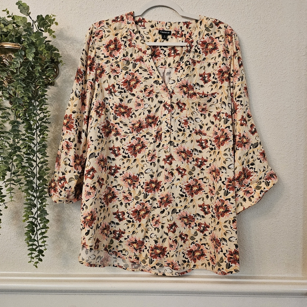 Torrid Floral Print Women's Top